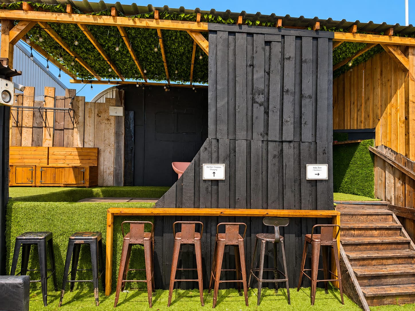 The outdoor terrace at PDI Birmingham